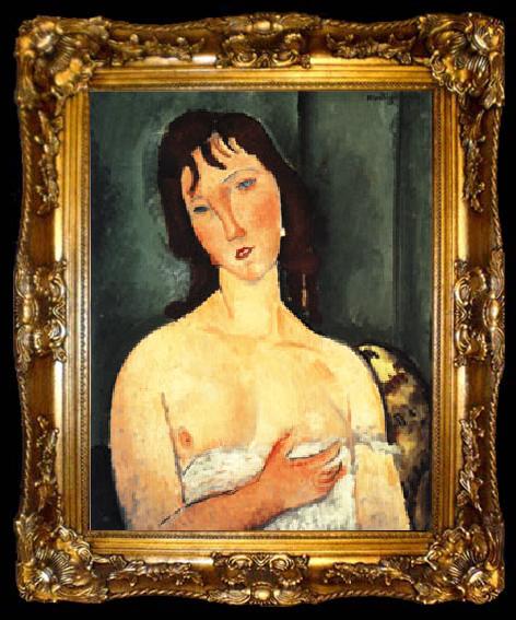 framed  Amedeo Modigliani Portrait of a yound woman (Ragazza), ta009-2